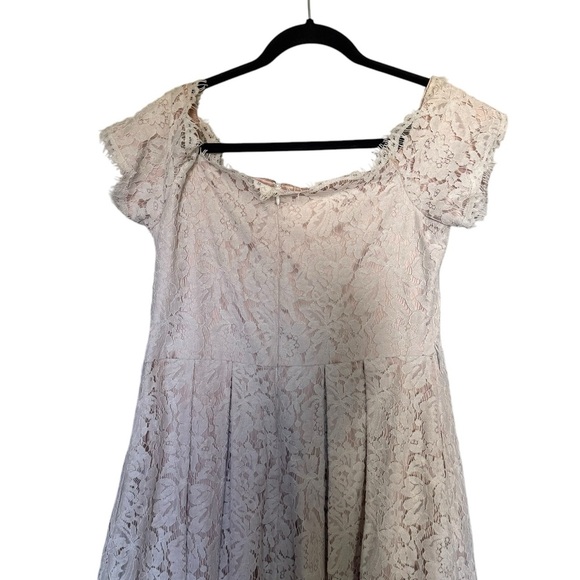 Eliza J Off The Shoulder Lace Midi Dress - Picture 6 of 8